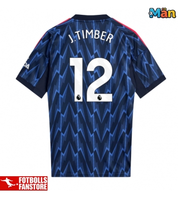 Arsenal Jurrien Timber #12 Bortatröja 2025-26 Kortärmad